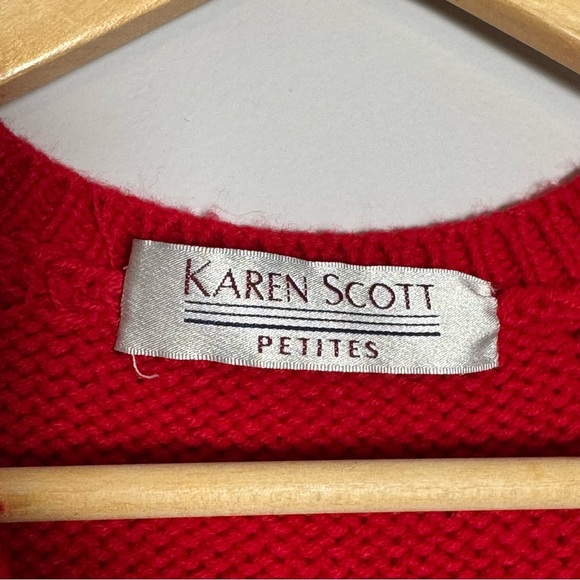 Karen Scott Ugly Christmas Knit Sweater Vest - Picture 5 of 6